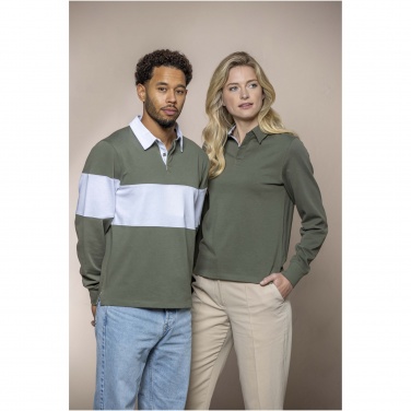 Logotrade promotional merchandise picture of: Clyde unisex organic rugby polo sweatshirt