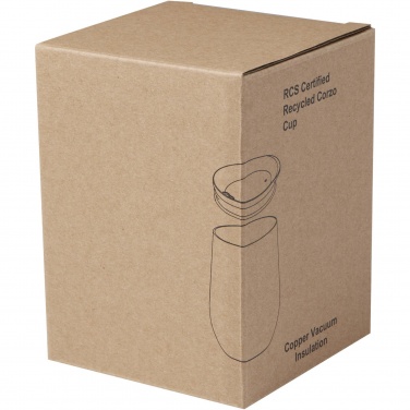 Logo trade corporate gifts image of: Corzo 350 ml RCS certified recycled stainless steel copper vacuum insulated cup