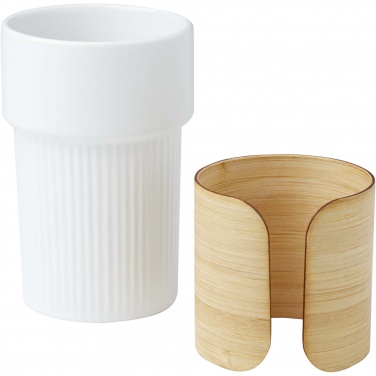 Logotrade promotional merchandise image of: Tumbler Fika 340 ml with bamboo sleeve