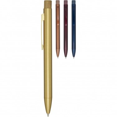 Logo trade promotional merchandise picture of: Beatriz recycled brass ballpoint pen