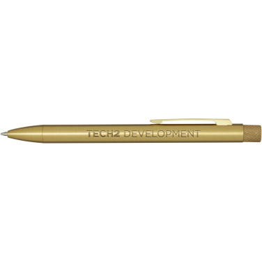 Logo trade advertising products image of: Beatriz recycled brass ballpoint pen