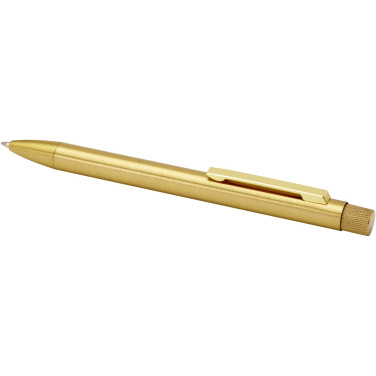Logo trade promotional products image of: Beatriz recycled brass ballpoint pen