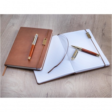 Logotrade promotional giveaways photo of: Legato A5 notebook and rollerball pen set 