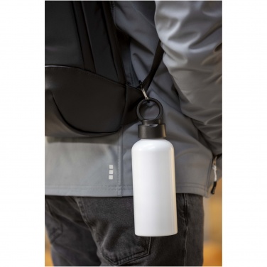 Logotrade promotional gift picture of: Trinity 600 ml RCS certified recycled aluminium water bottle with RPET lid