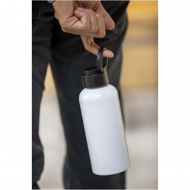 Logotrade business gift image of: Trinity 600 ml RCS certified recycled aluminium water bottle with RPET lid