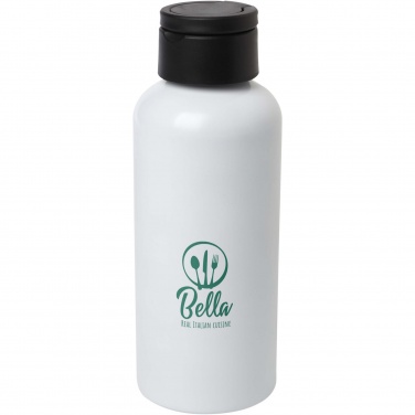Logo trade promotional products image of: Trinity 600 ml RCS certified recycled aluminium water bottle with RPET lid