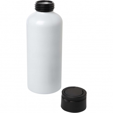 Logotrade promotional item image of: Trinity 600 ml RCS certified recycled aluminium water bottle with RPET lid