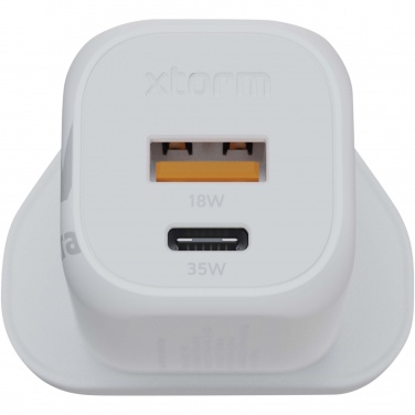Logotrade promotional product image of: Xtorm XEC035 GaN² Ultra 35W wall charger - UK plug