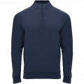 Epiro long sleeve unisex quarter zip sweatshirt, Navy Blue