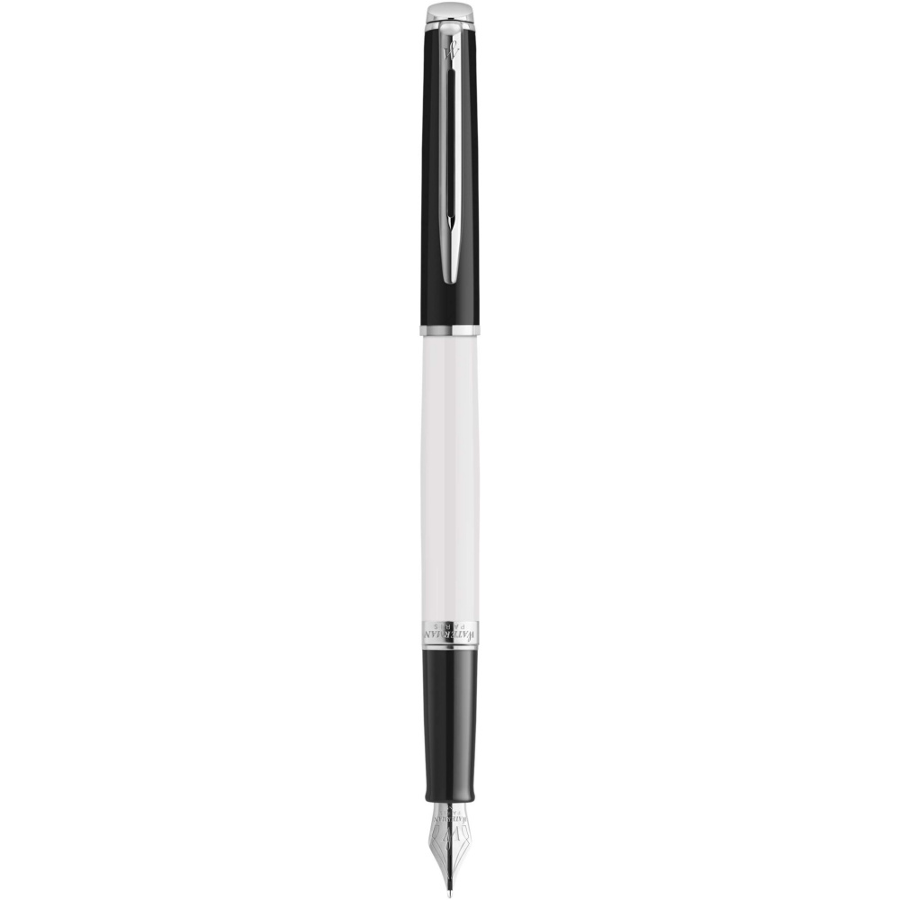 Logo trade promotional gift photo of: Hemisphere colour blocking fountain pen with palladium trim