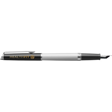 Logo trade corporate gifts image of: Hemisphere colour blocking fountain pen with palladium trim