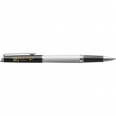 Logo trade advertising product photo of: Hemisphere colour blocking rollerball pen with palladium trim