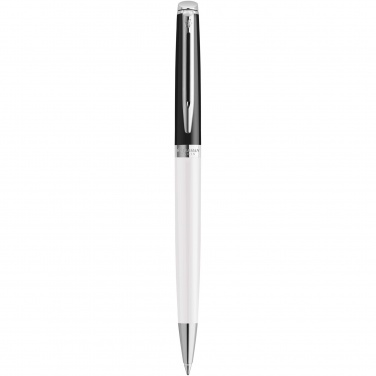 Logotrade promotional item image of: Hemisphere colour blocking ballpoint pen with palladium trim