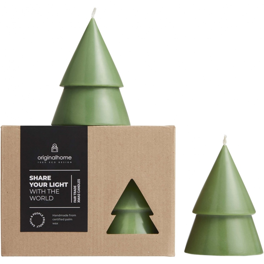 Logotrade advertising product picture of: Originalhome Xmas tree candle set of 2 - M