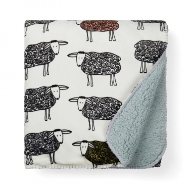 Logo trade promotional giveaway photo of: VINGA Sheep GRS recycled PET pile blanket