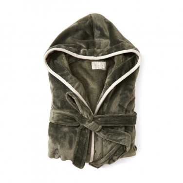 Logo trade promotional products image of: VINGA Louis luxury plush GRS RPET robe size S-M