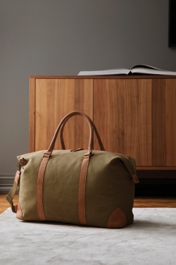 Logotrade corporate gift image of: VINGA Bosler RCS recycled canvas weekend bag