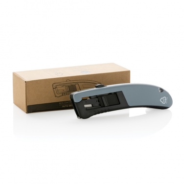 Logotrade corporate gift picture of: RCS certified recycled plastic Auto retract safety knife