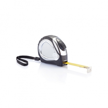 Logotrade advertising products photo of: Chrome plated auto stop tape measure