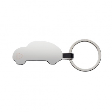 Logo trade promotional gift photo of: RCS recycled zinc alloy car keyring