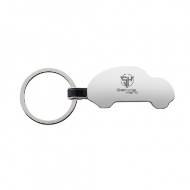 Logo trade promotional giveaways image of: RCS recycled zinc alloy car keyring