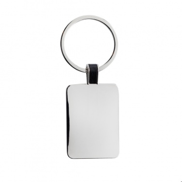Logotrade business gifts photo of: RCS recycled zinc alloy rectangle keyring