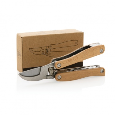 Logo trade promotional gifts image of: Wooden garden multi-tool