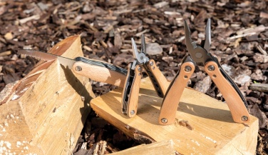 Logo trade promotional gifts picture of: Wood multitool mini