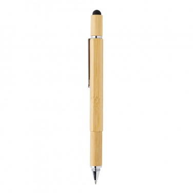 Logo trade promotional merchandise picture of: Bamboo 5-in-1 toolpen
