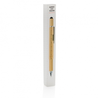 Logo trade corporate gifts picture of: Bamboo 5-in-1 toolpen