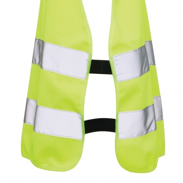 Logo trade promotional items image of: GRS recycled PET high-visibility safety vest 7-12 years