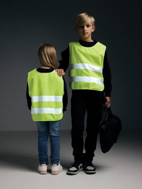Logo trade advertising products picture of: GRS recycled PET high-visibility safety vest 7-12 years