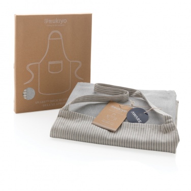 Logo trade business gifts image of: Ukiyo Aware™ 280gr rcotton deluxe apron