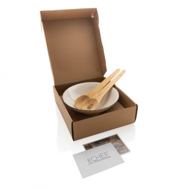 Logotrade promotional items photo of: Ukiyo salad bowl with bamboo salad server
