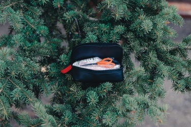 Logo trade promotional items picture of: RCS recycled nubuck PU pouch first aid set mailable