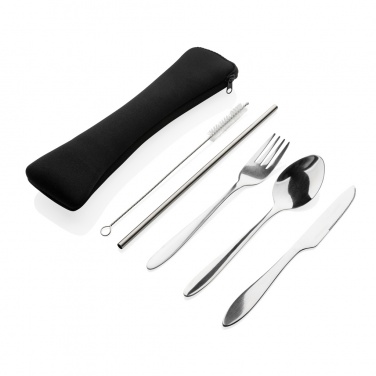 Logotrade business gifts photo of: 4 PCS stainless steel re-usable cutlery set