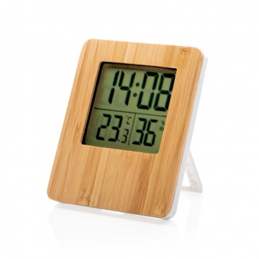 Logotrade business gifts photo of: Bamboo weather station