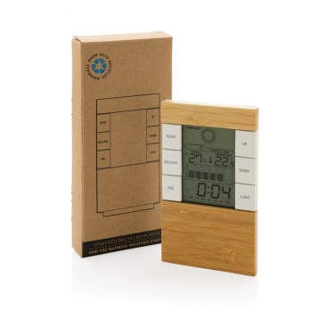 Logo trade advertising products image of: Utah RCS rplastic and bamboo weather station