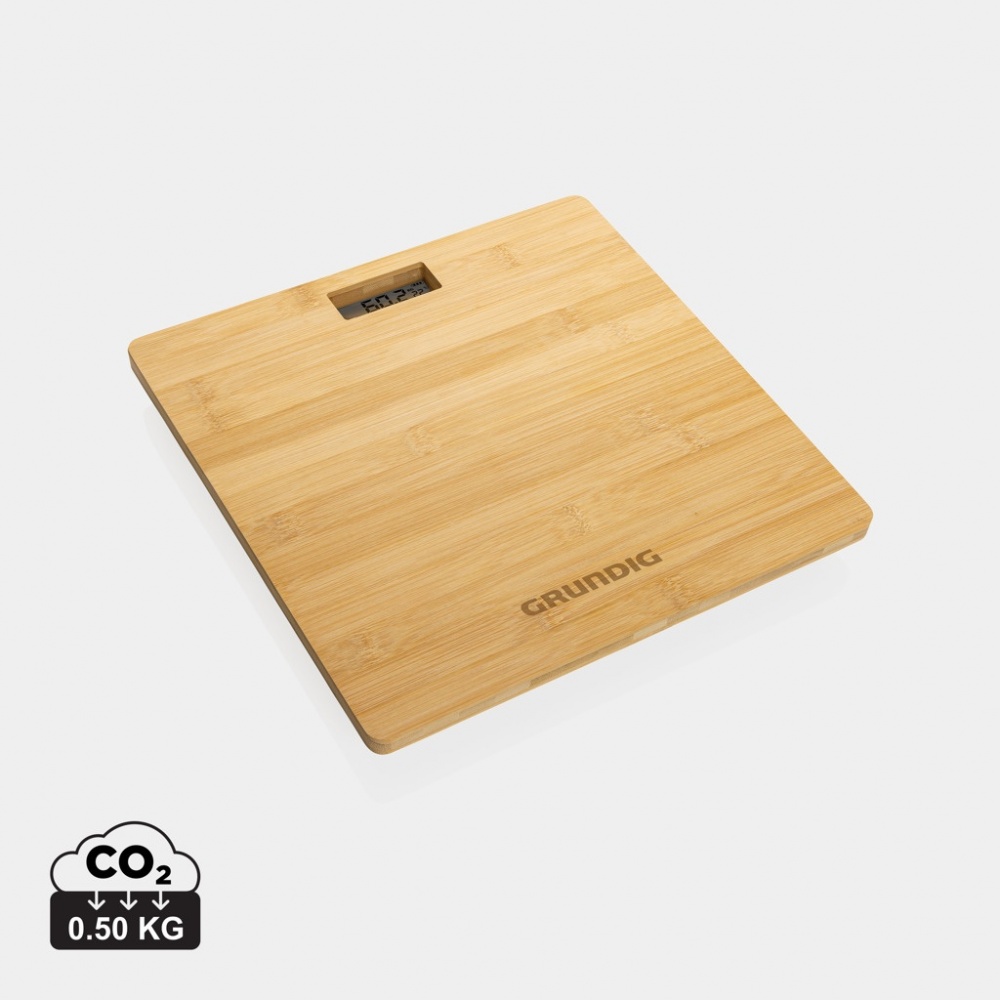 Logotrade business gifts photo of: Grundig Bamboo Digital Body Scale