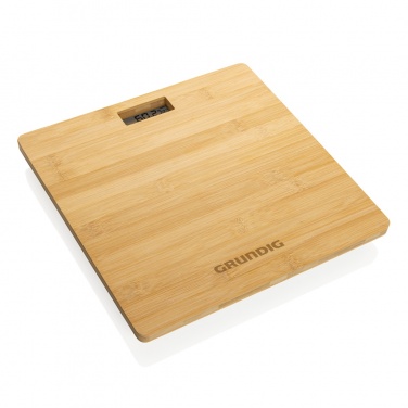 Logo trade promotional merchandise image of: Grundig Bamboo Digital Body Scale