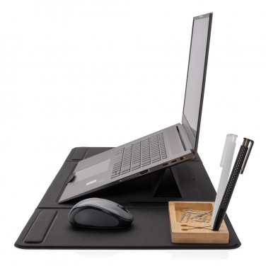 Logotrade promotional merchandise image of: Impact AWARE RPET Foldable desk organizer with laptop stand