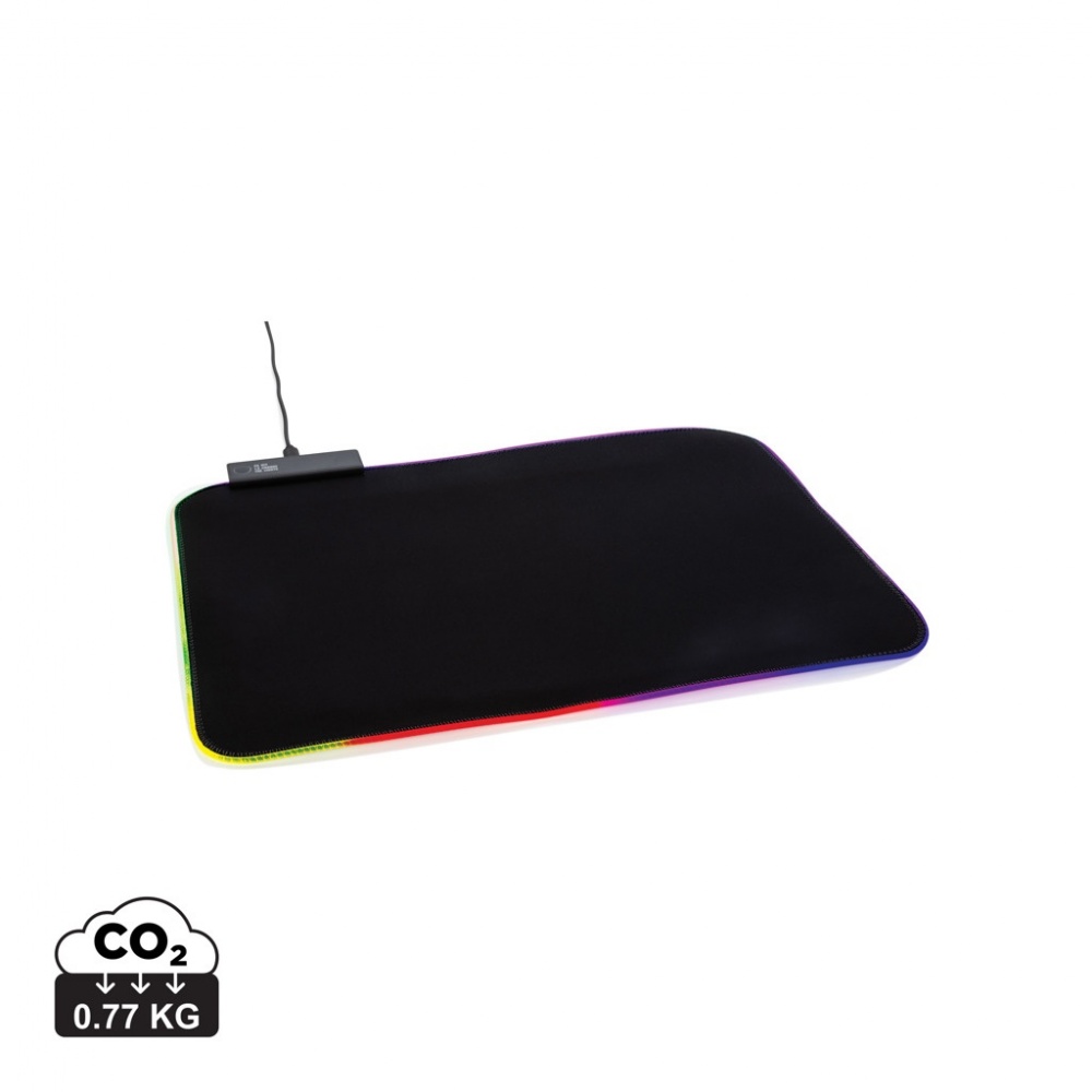 Logo trade business gifts image of: RGB gaming mousepad