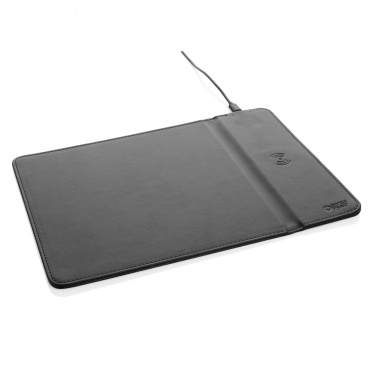 Logo trade business gift photo of: Swiss Peak RCS recycled PU 10W wireless charging mousepad