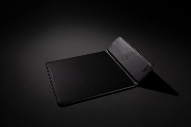 Logo trade promotional merchandise picture of: Swiss Peak RCS recycled PU 10W wireless charging mousepad
