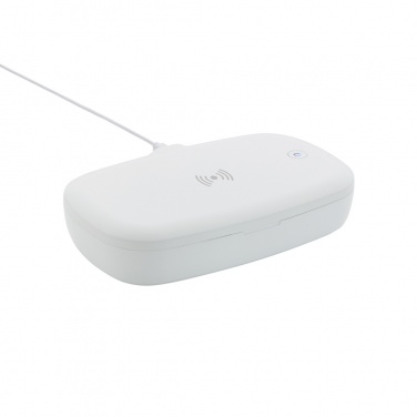 Logo trade advertising products image of: UV-C steriliser box with 5W wireless charger