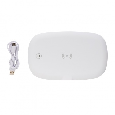 Logo trade corporate gifts picture of: UV-C steriliser box with 5W wireless charger