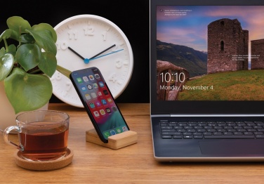 Logotrade promotional giveaways photo of: Bamboo phone stand XD