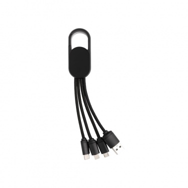 Logo trade promotional products picture of: 4-in-1 cable with carabiner clip