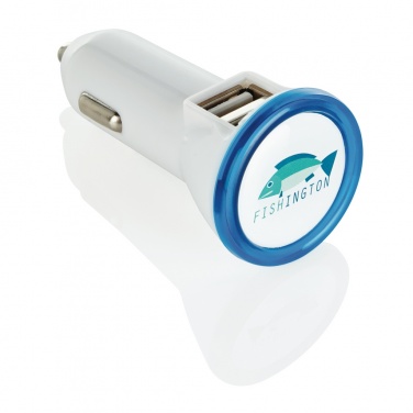 Logo trade promotional products picture of: Powerful dual port car charger