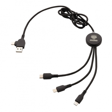 Logotrade promotional item picture of: Light up logo 6-in-1 cable